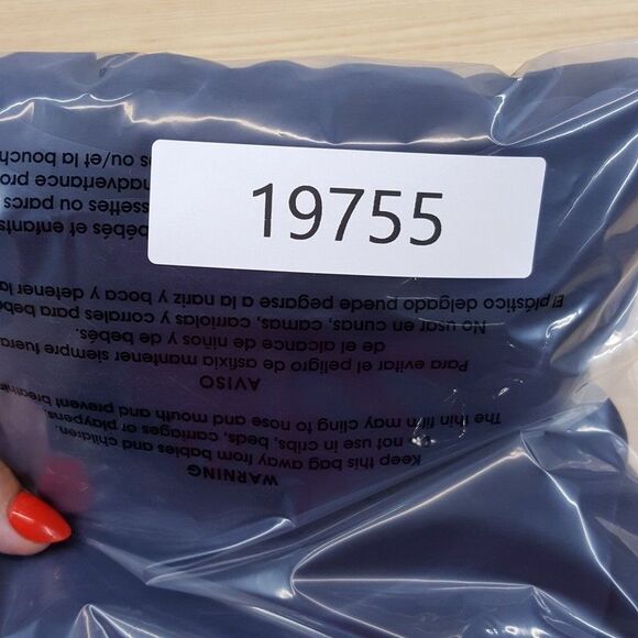 RABBIT RABBIT RABBIT Top Womens Size 14 Blue Pullover Asymmetrical Medallion - Picture 9 of 9